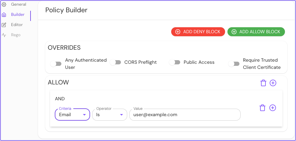 Building a policy for TiddlyWiki in the Enterprise Console